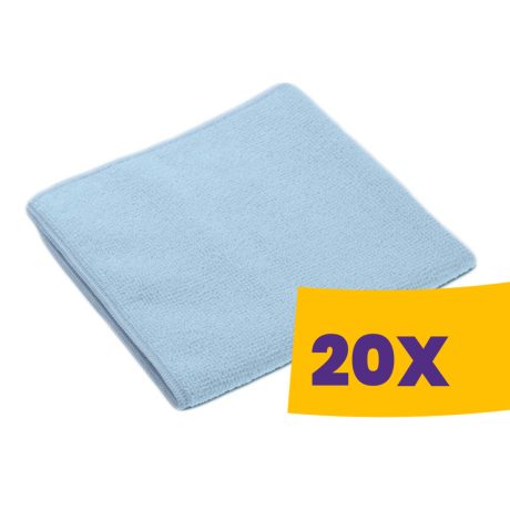 Vileda Prof. MicroTuff Base mikroszálas törlőkendő 36x36cm Kék 5db (Karton - 20 csomag)