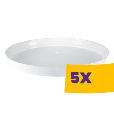 Felszolgáló kerek műanyag tálca 40cm 5db