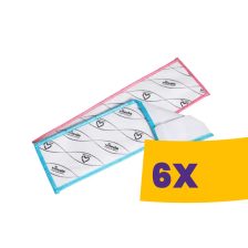   Vileda Prof. r-MicroOne Premium mophuzat zsebes Piros 40cm 25db (Karton - 6 db)