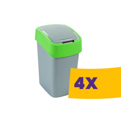 Curver Pacific Flip Bin billenőfedeles szelektív hulladékgyűjtő szemetes Zöld 25L (Karton - 4 db)