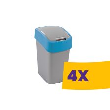   Curver Pacific Flip Bin billenőfedeles szelektív hulladékgyűjtő szemetes Kék 9L (Karton - 4 db)