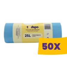   T-Depo szemeteszsák 25L - 50*50cm, 20db/tek (Karton - 50 tek)