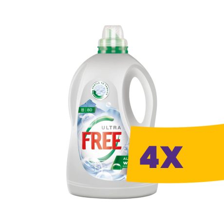 Ultra Free Alpine White mosógél - 80 mosás 4L (Karton - 4 db)