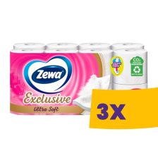   Zewa Exclusive Ultra Soft toalettpapír - 4 rétegű, 16 tekercs (Karton - 3 csomag)