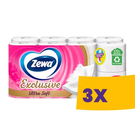 Zewa Exclusive Ultra Soft toalettpapír - 4 rétegű 16 tekercses (Karton - 3 csomag)