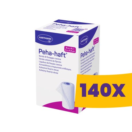Hartmann Peha-haft öntapadó kötésrögzítőpólya 8cm x 4m (Karton - 140 db)