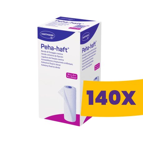 Hartmann Peha-haft öntapadó kötésrögzítőpólya 10cm x 4m (Karton - 140 db)