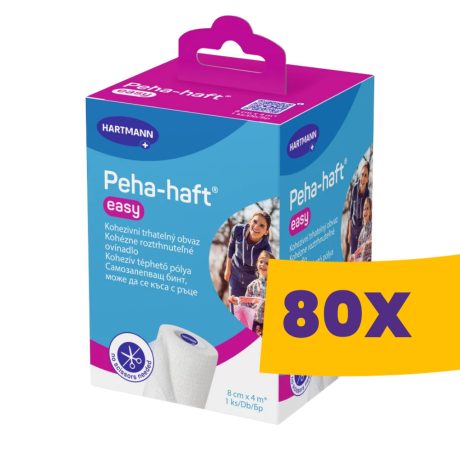 Hartmann Peha-haft Easy öntapadó kötésrögzítőpólya 8cm x 4m (Karton - 80 db)