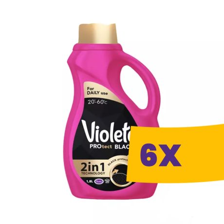 Violeta PROtect black mosógél fekete ruhákhoz - 30 mosás 1,8L (Karton - 6db)