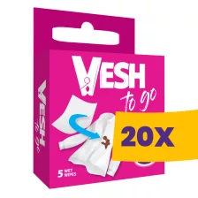   Violeta Vesh to Go folttisztító kendő 5db (Karton - 20 csomag)