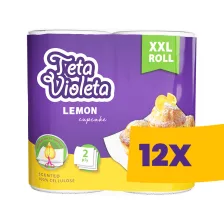   Violeta MAXI citrom illatú háztartási papírtörlő - 2 rétegű, 2 tekercs (Karton - 12 csg)