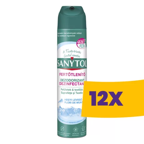 Sanytol fertőtlenítő légfrissítő Hegyi Levegő 300ml (Karton - 12 flakon)