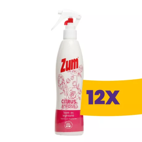 Zum légfrissítő és textil illatosító Citrus és Rózsa 300ml (Karton - 12 db)