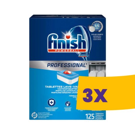 Finish Professional Powerball mosogatógép tabletta 125db-os (Karton - 3 csomag)