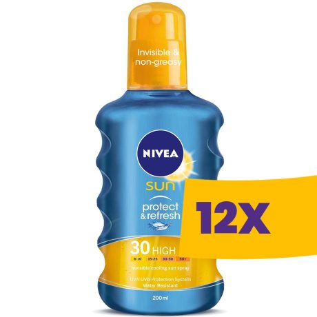 Nivea Sun Protect & Refresh napozó spray SPF30 200ml (Karton - 12 db)