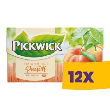   Pickwick Őszibarack fekete tea 20 filter (Karton - 12 csomag)