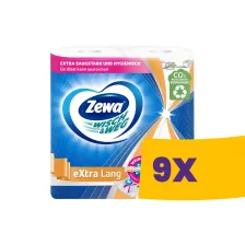   Zewa Wisch&Weg Extra Long Design papírtörlő - 2 rétegű, 2 tekercs (Karton - 9 csomag)