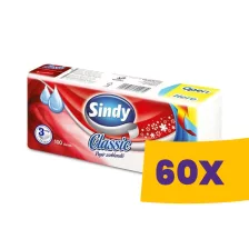   Sindy Classic papírzsebkendő - 3 rétegű 100db (Karton - 60 db)
