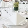 Tork LinStyle® Dinner szalvéta Fehér - 39x39cm, 1/4 hajtás, 50 lap (Karton - 12 csomag)
