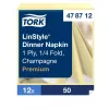 Tork LinStyle® Dinner szalvéta Pezsgő - 39x39cm, 1/4 hajtás, 50 lap (Karton - 12 csomag)