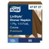 Tork LinStyle® Dinner szalvéta Kakaó - 39x39cm, 1/4 hajtás, 50 lap (Karton - 12 csomag)
