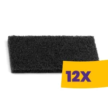   TTS Terfir High kézi súrolópad fekete 25cm (Karton - 12 db)