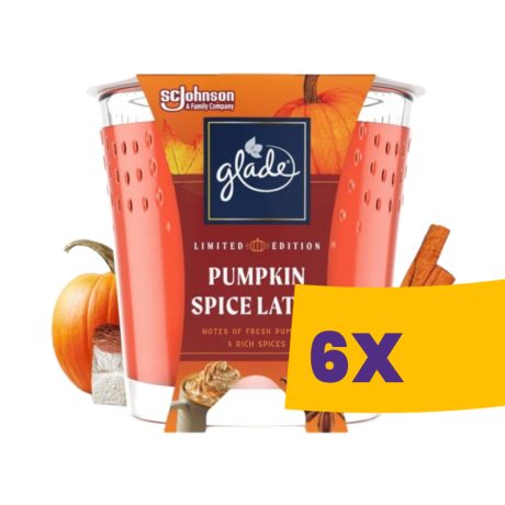 Glade illatgyertya - Pumpkin Spice Latte 129g (Karton - 6 db)