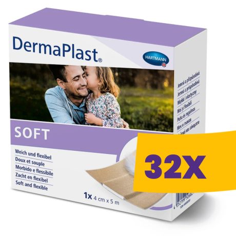 Hartmann DermaPlast Soft sebtapasz tekercsben 4cmx5m 1db (Karton - 32 db)