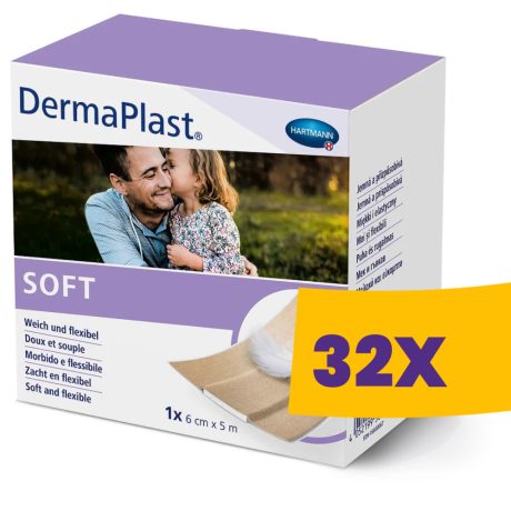 Hartmann DermaPlast Soft sebtapasz tekercsben  6cmx5m (Karton - 32 db)