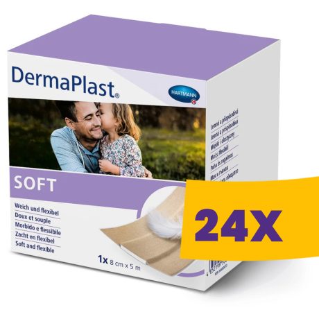 Hartmann DermaPlast Soft sebtapasz tekercsben 8cmx5m (Karton - 24 db)