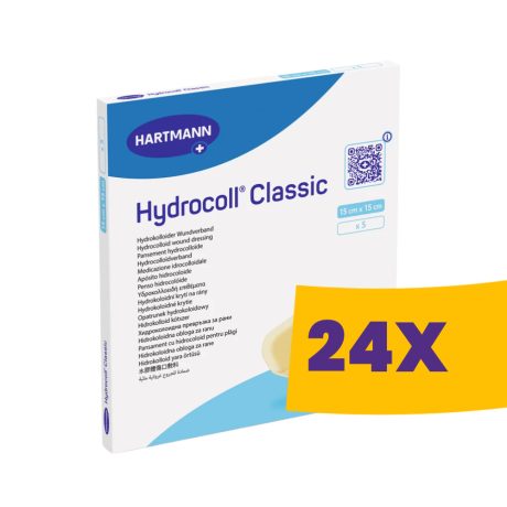 Hartmann Hydrocoll Classic hidrokolloid kötszer 15x15cm 5db (Karton - 24 csomag)