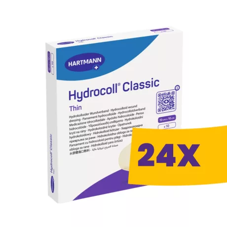 Hartmann Hydrocoll Classic Thin vékony hidrokolloid kötszer 10x10cm 10db (Karton - 24 csomag)