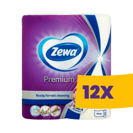 Zewa Premium papírtörlő 2 tekercses 2 rétegű (Karton - 12 csomag)