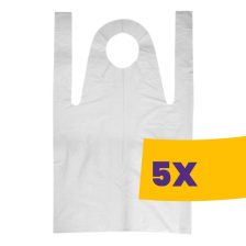   Extra Heavy Duty PE fóliakötény - tekercses, fehér 100db (Karton - 5 tekercs)
