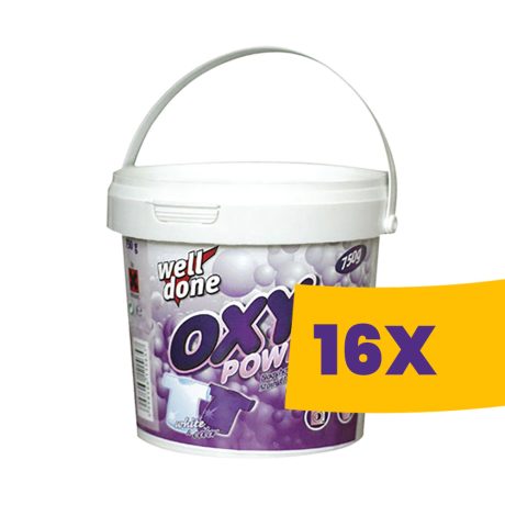 Well Done Oxy Powder folteltávolító por 750g (Karton - 16 db)