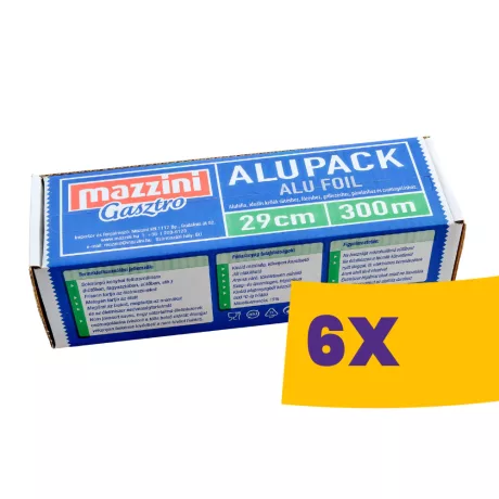 Mazzini Gasztro Alupack alufólia 29cm széles 300m (Karton - 6 db)