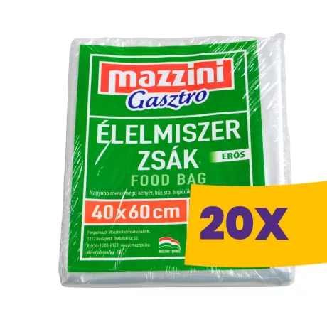 Mazzini Gasztro élelmiszerzsák erős 40x60cm 25db (Karton - 20 csomag)