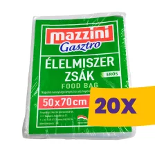   Mazzini Gasztro élelmiszerzsák erős 50x70cm 25db (Karton - 20 csomag)