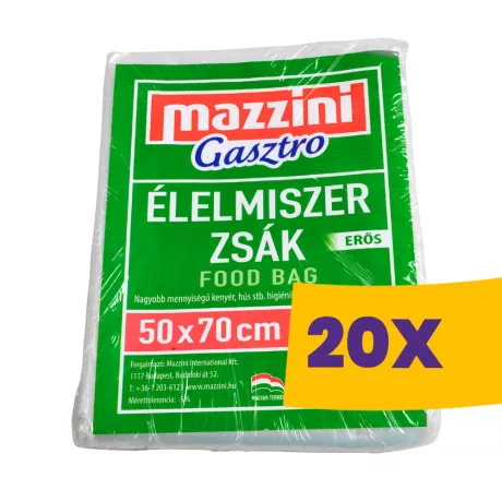 Mazzini Gasztro élelmiszerzsák erős 50x70cm 25db (Karton - 20 csomag)