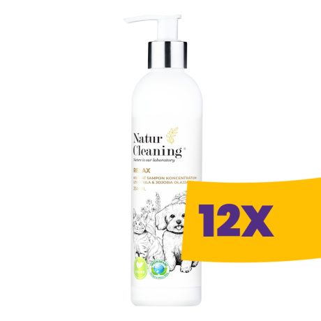 Naturcleaning Relax kisállat sampon koncentrátum levendula és jojoba olajjal 250ml (Karton - 12 db)