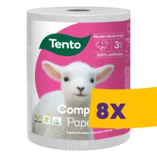  Tento Complex háztartási papírtörlő - 3 rétegű (Karton - 8 tekercs)
