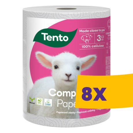 Tento Complex háztartási papírtörlő - 3 rétegű (Karton - 8 tekercs)