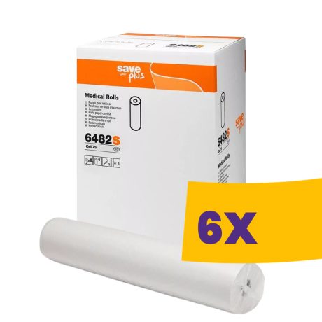 Celtex Save Plus orvosi lepedő 2 rétegű, hófehér, 68m, 60cm széles 6482S (Karton - 6 db)