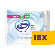   Zewa Sensitive nedves toalettpapír zárható 42db (Karton - 18 csomag)