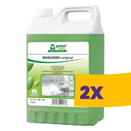 Tana Green Care Manudish Original kézi mosogatószer 5L (Karton - 2 db)