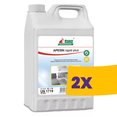 Tana Apesin Rapid Plus gyors hatású fertőtlenítő tisztítószer 5L (Karton - 2 db)