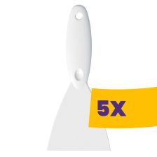 Spatula Plastic kézi kaparó fehér (Karton - 5 db)
