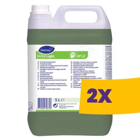Suma Light D1.2 Folyékony kézi mosogatószer 5L (Karton - 2 db)