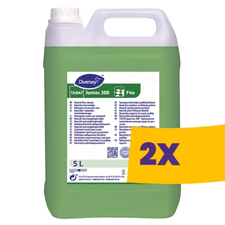 TASKI Jontec 300 Fékezett habzású, semleges kémhatású padlótisztítószer 5L (Karton - 2 db)
