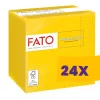 FATO Smart Table koktélszalvéta Sárga - 2 rétegű, 24x24cm, 100 lap (Karton - 24 csomag)